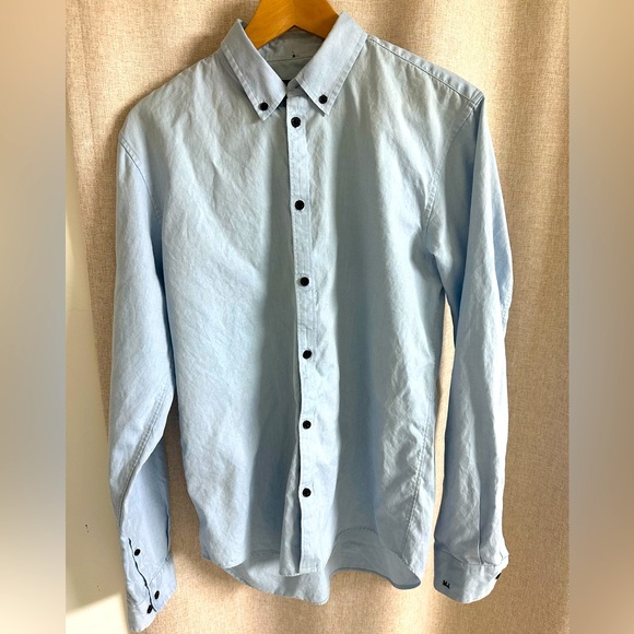 Marc Jacob’s Light Blue Men's Slim Cotton Shirt, M, long sleeve, button front - Picture 1 of 4